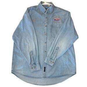 Vintage Arizona Classic Chevlle Club Embroidered Jean Shirt‎ Size XL